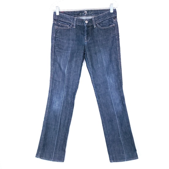 7 For All Mankind Women Jean Colette Low Rise Size 26 (29x30) - Picture 1 of 8